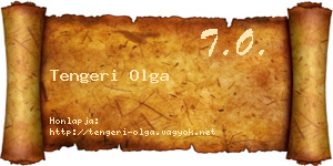 Tengeri Olga névjegykártya